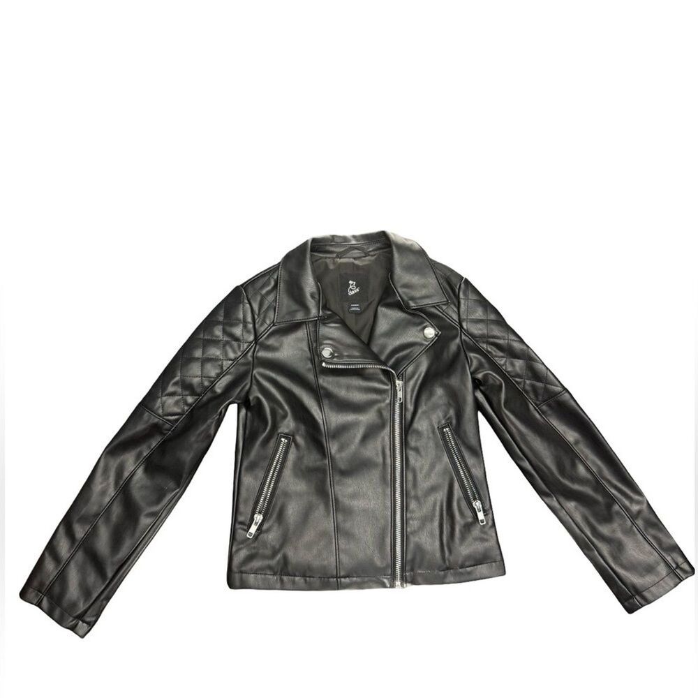 Art Class Black Cropped Moto Jacket Women’s Small Biker Streetwear Coat